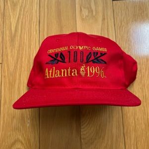 ❗️ RARE 1996 Atlanta Olympics Hat- Centennial Olympics Hat (RED)
